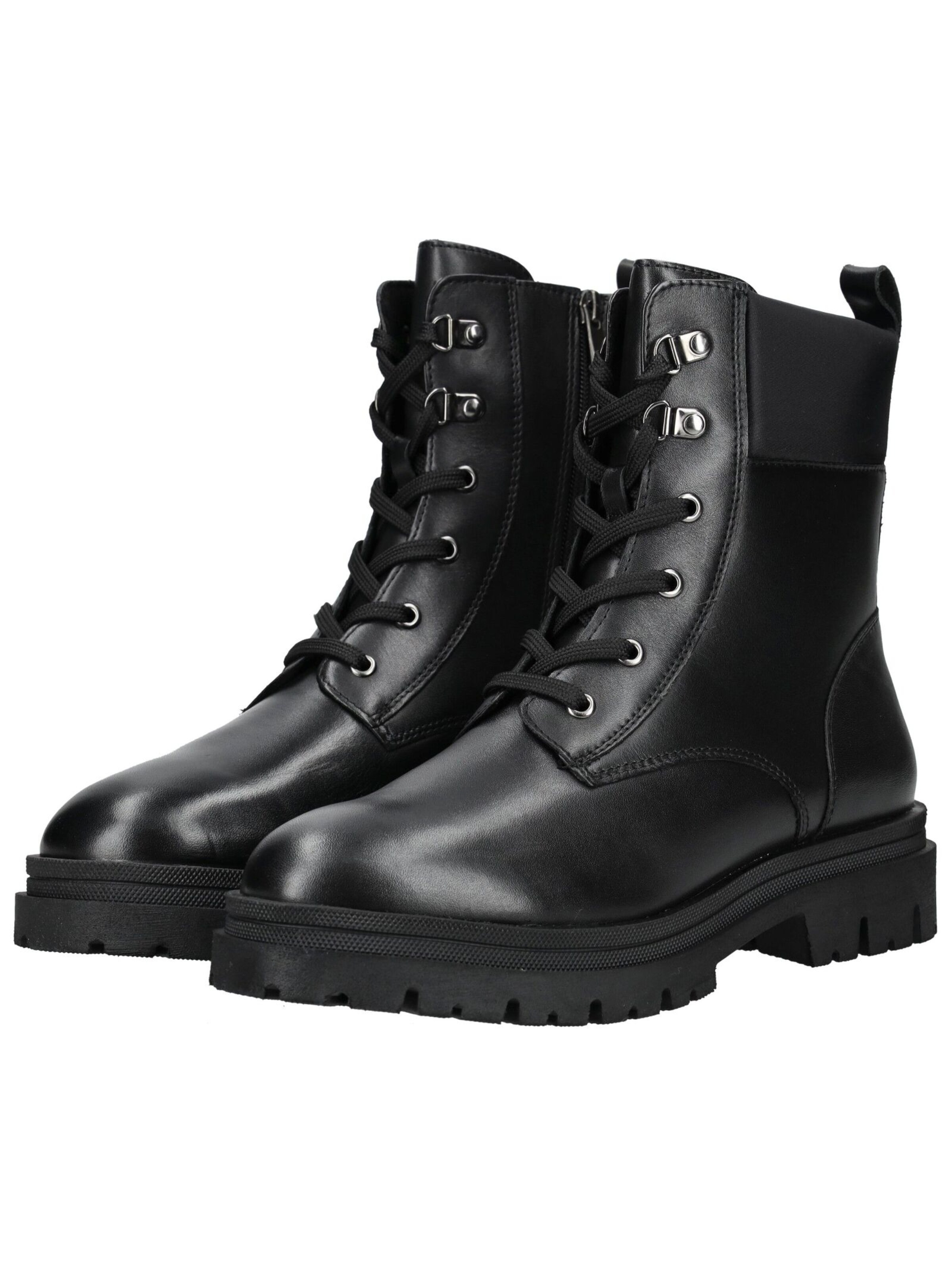 MARCO TOZZI Schnürstiefelette in Schwarz