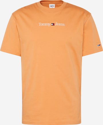 Tommy Jeans - Camiseta en naranja: frente