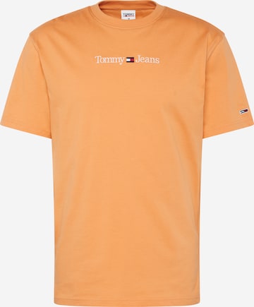 T-Shirt Tommy Jeans en orange : devant