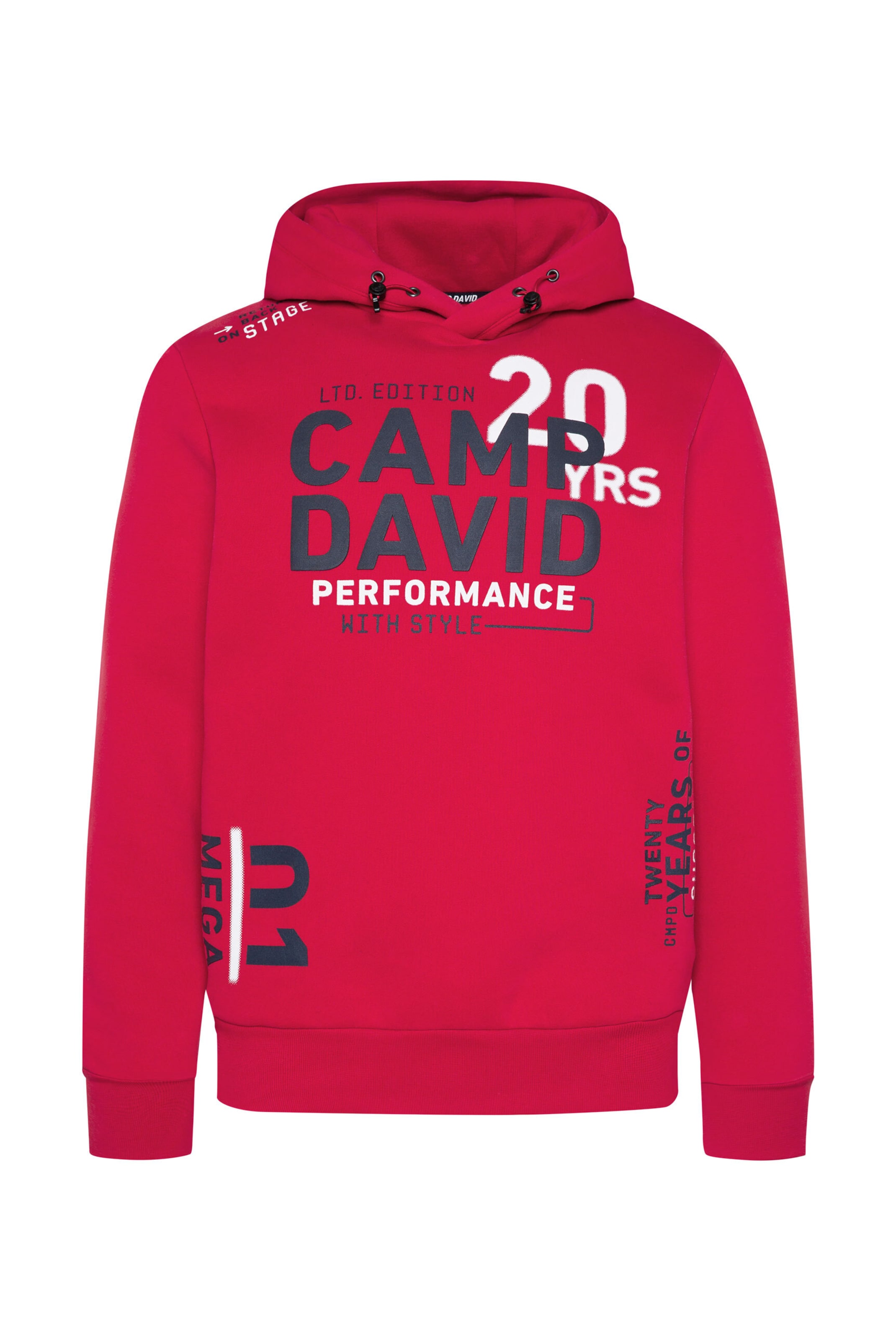 CAMP DAVID Sweatshirt i pink: forside