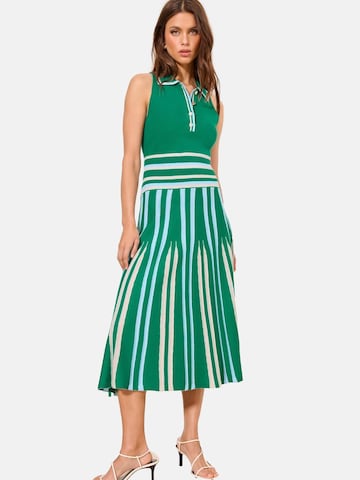 zaļš Lipsy Adīta kleita: no priekšpuses