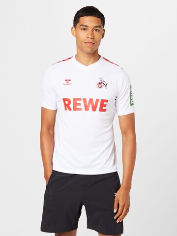 Hummel Funktionsskjorte 'FC Köln 23-24 Auswärts' i hvid: forside