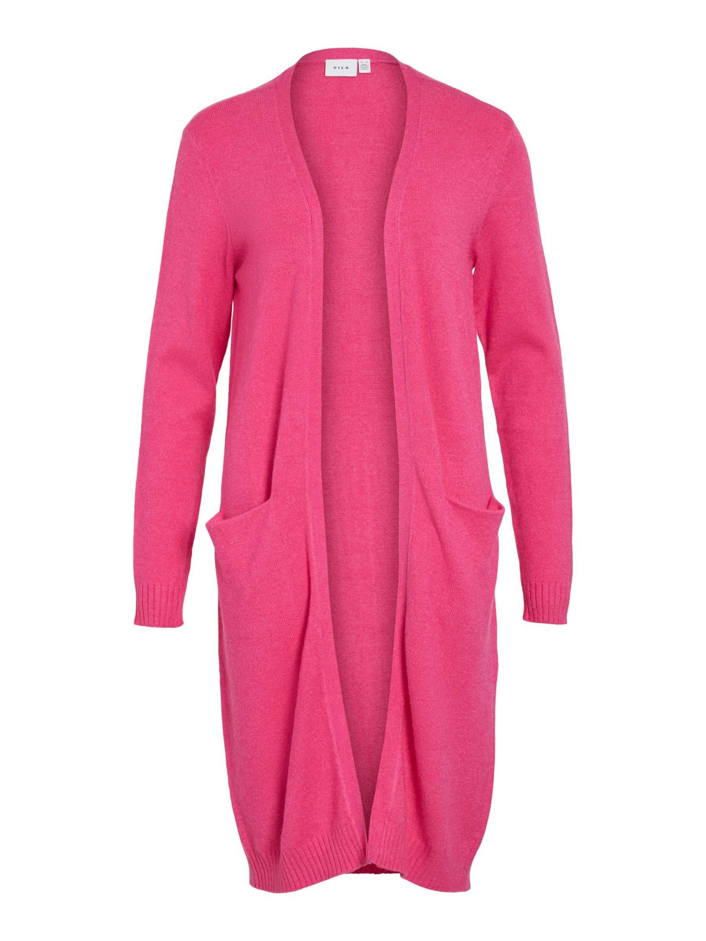 VILA Knit cardigan 'VIRIL' in Pink: front