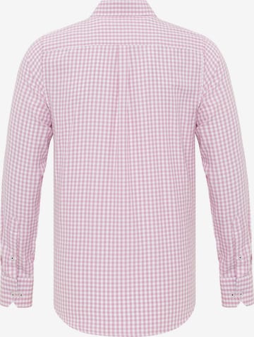 DENIM CULTURE Regular fit Overhemd 'TONEY' in Roze