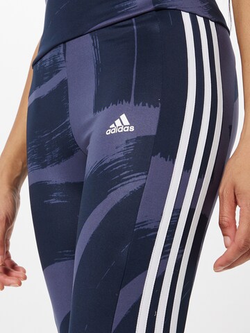 ADIDAS SPORTSWEAR Skinny Sportbroek in Blauw