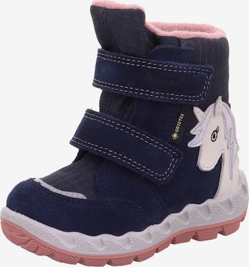 SUPERFIT - Bota 'Icebird' em azul: frente