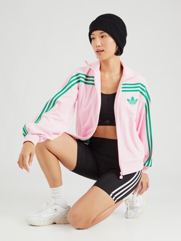 ADIDAS ORIGINALS - Sudadera con cremallera en rosa