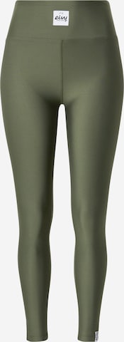 Skinny Pantalon de sport 'Icecold' Eivy en vert : devant