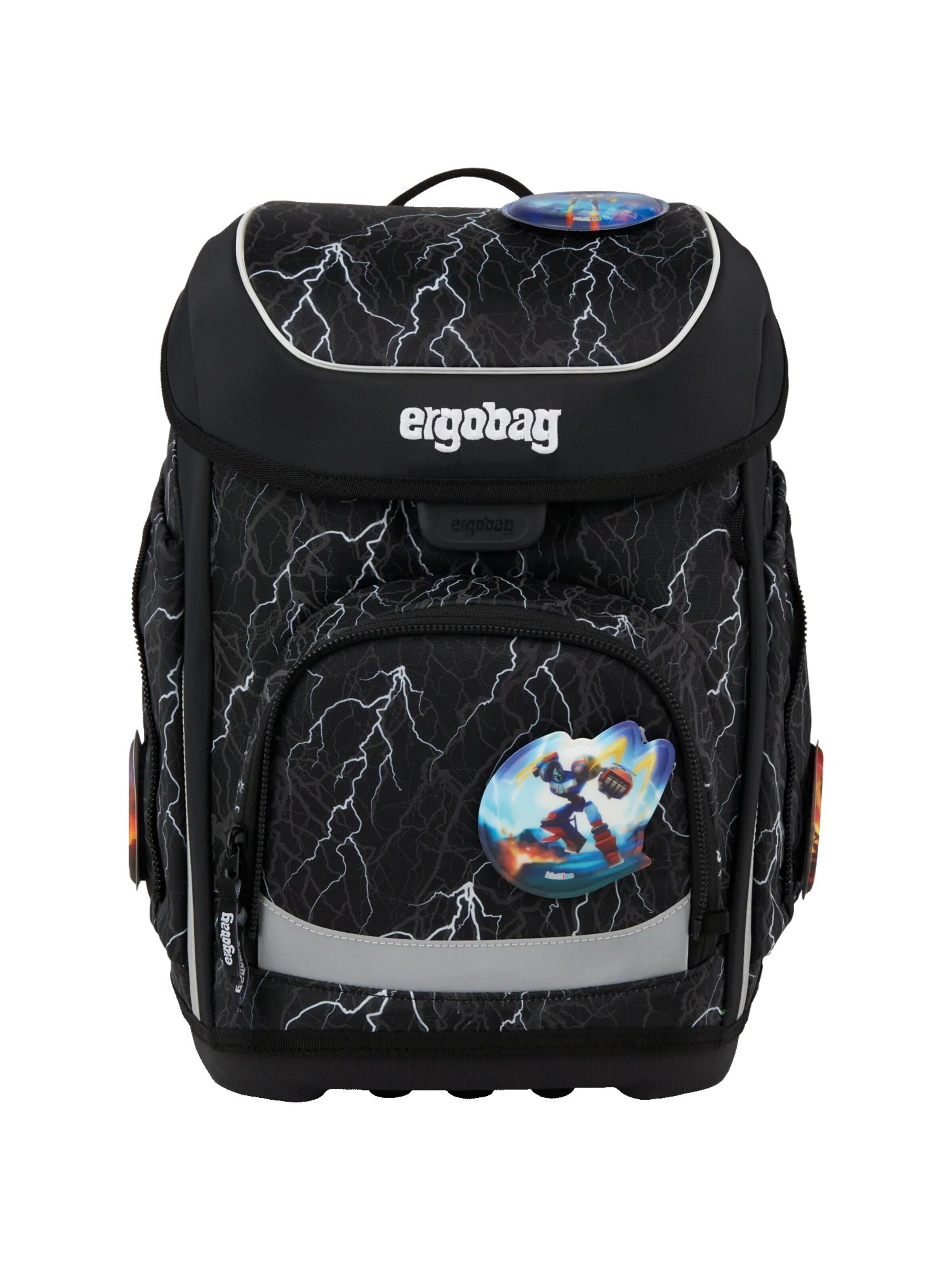 ergobag Backpack 'Schulranzen-Set cubo Set' in Black