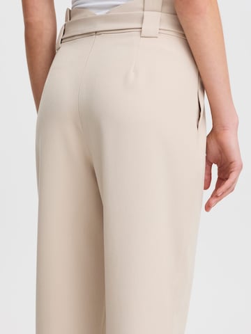 Regular Pantalon à pince 'Caisy' ICHI en beige