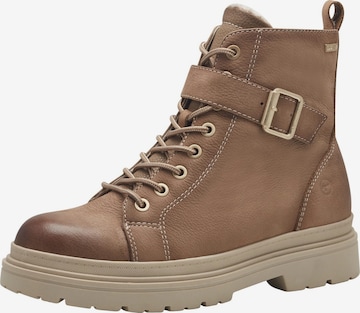 Bottines à lacets Tamaris en marron : devant