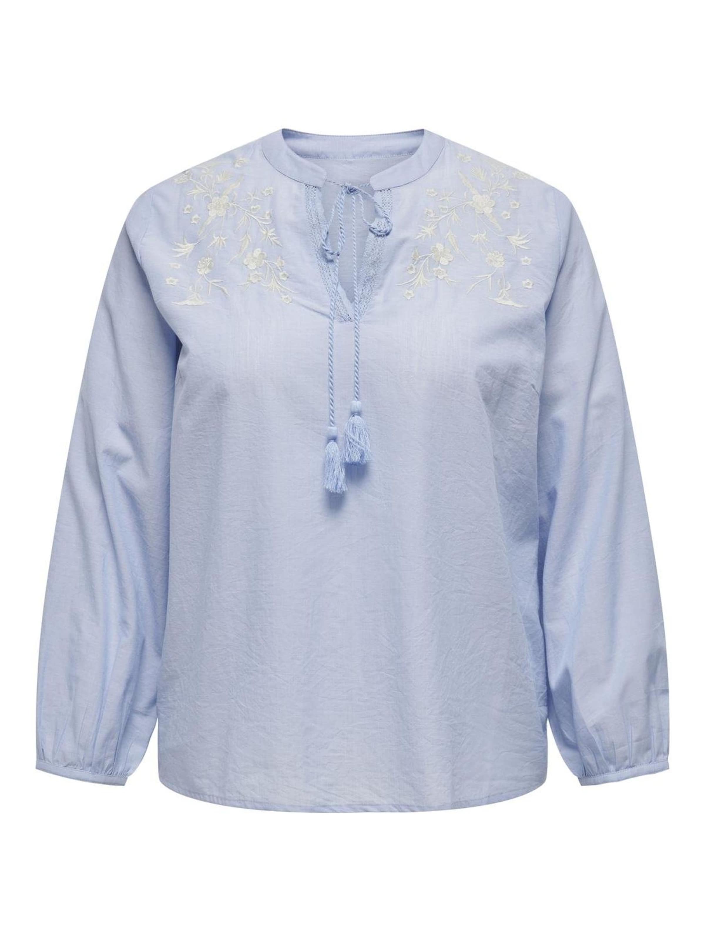 ONLY Carmakoma Bluse 'CARLessy' i blå: forside