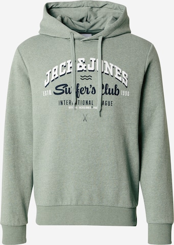 JACK & JONES Sweatshirt in Green: front