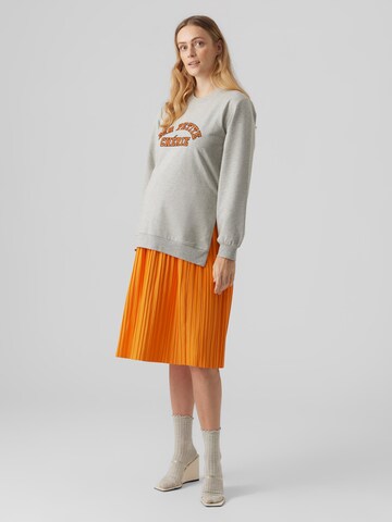 MAMALICIOUS Sweatshirt  'Ulrika' in Grau