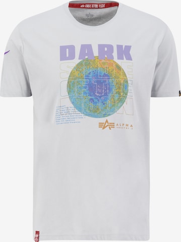 ALPHA INDUSTRIES Tričko 'Dark Side' - Sivá: predná strana