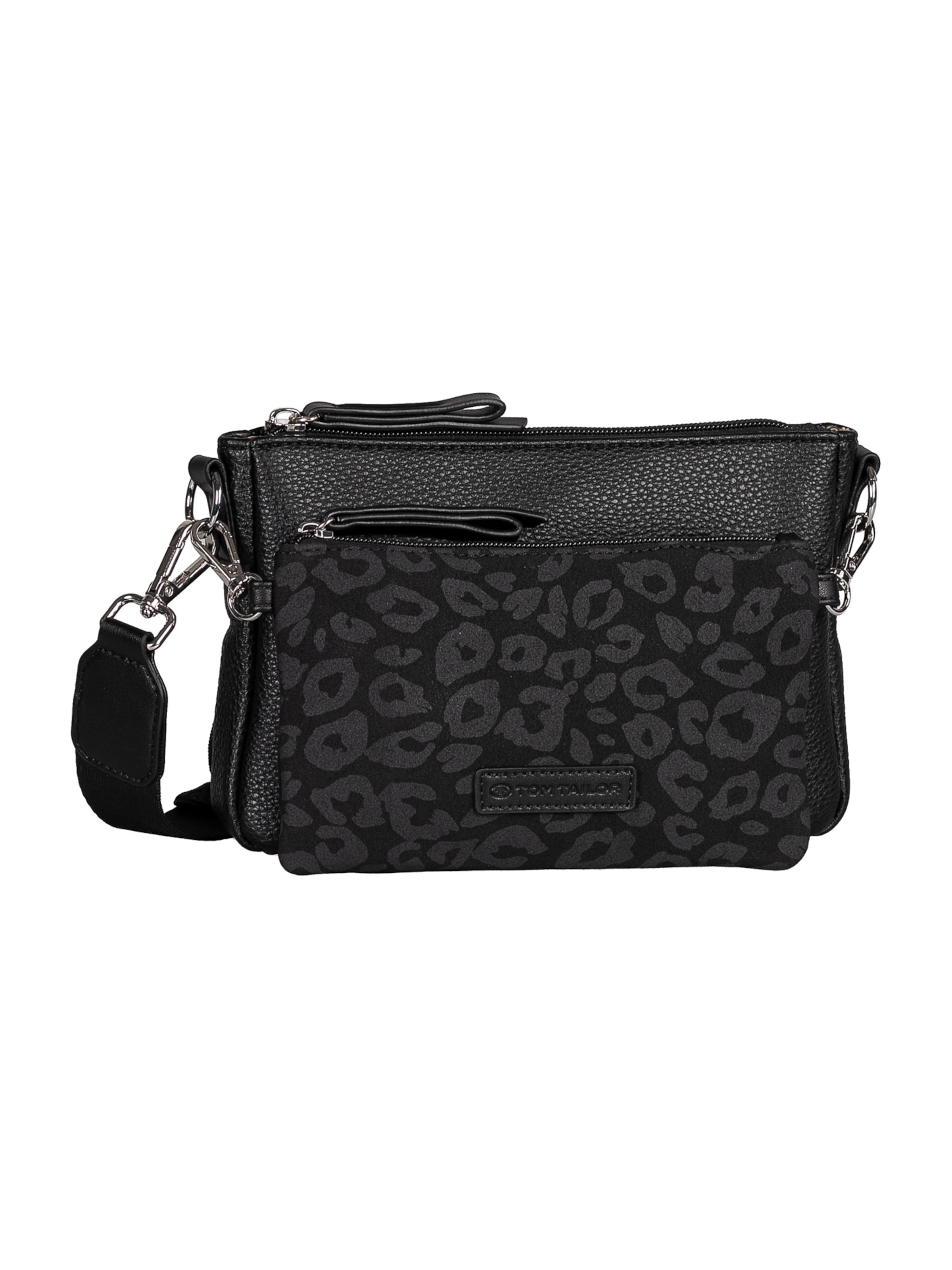 TOM TAILOR - Bolso de hombro 'SUSAN' en negro: frente
