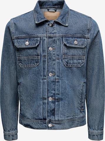 Only & Sons Between-season jacket 'Duke' in Blue: front