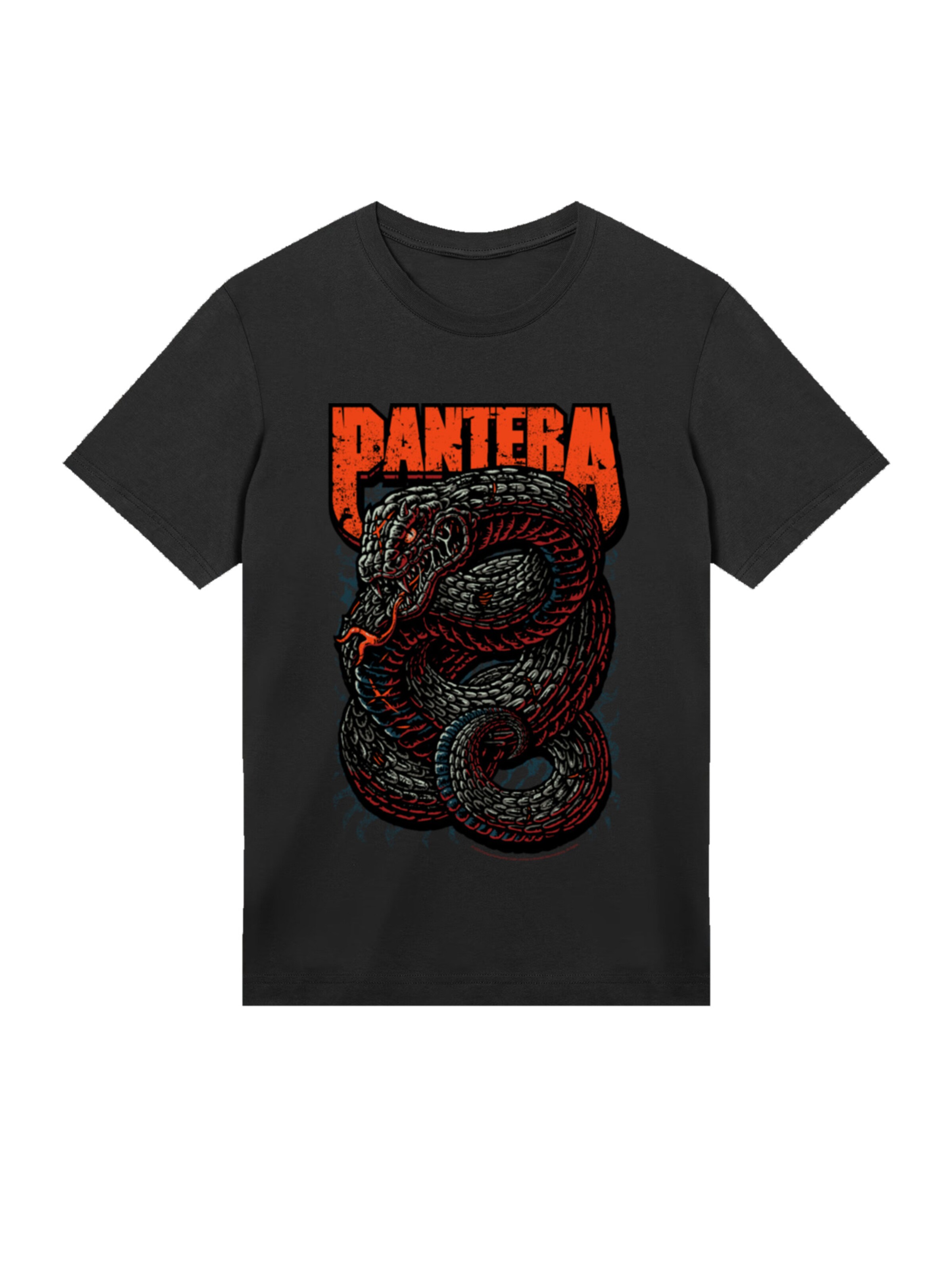 F4NT4STIC Shirt 'Pantera Venomous Snake' in Black: front