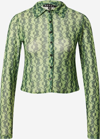 Motel Blouse in Green: front