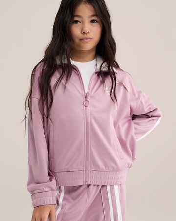 WE Fashion - Sudadera con cremallera en lila: frente