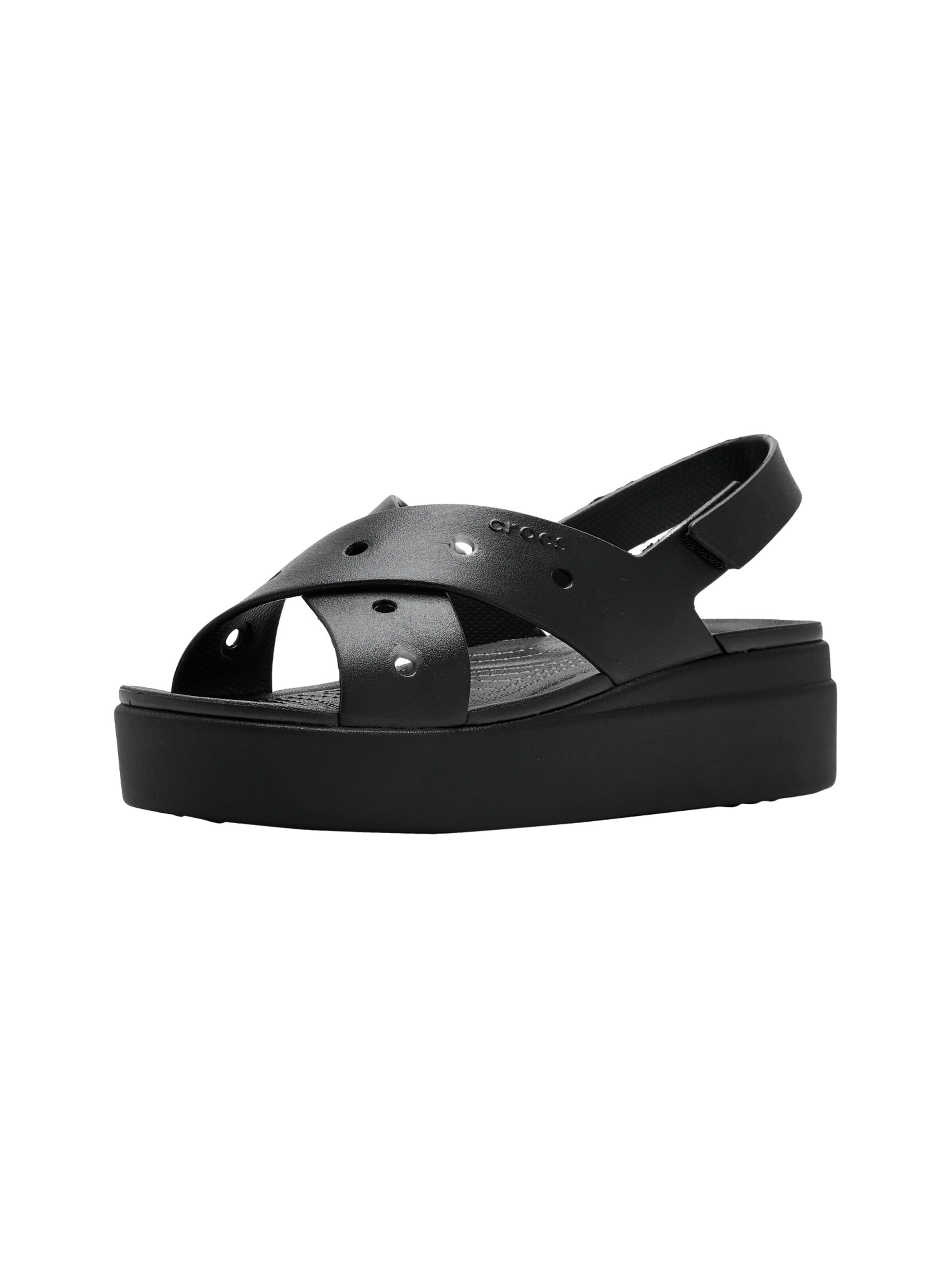 Sandales Crocs en noir : devant