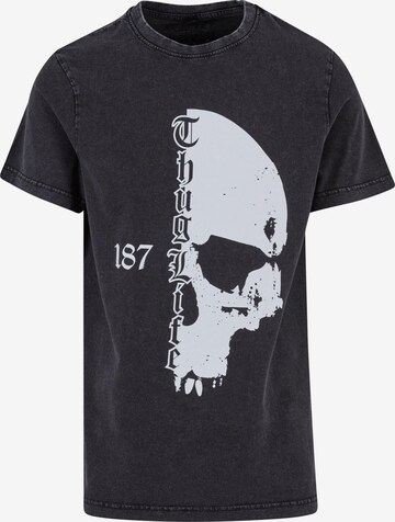 Thug Life Shirt 'No Way' in Black: front