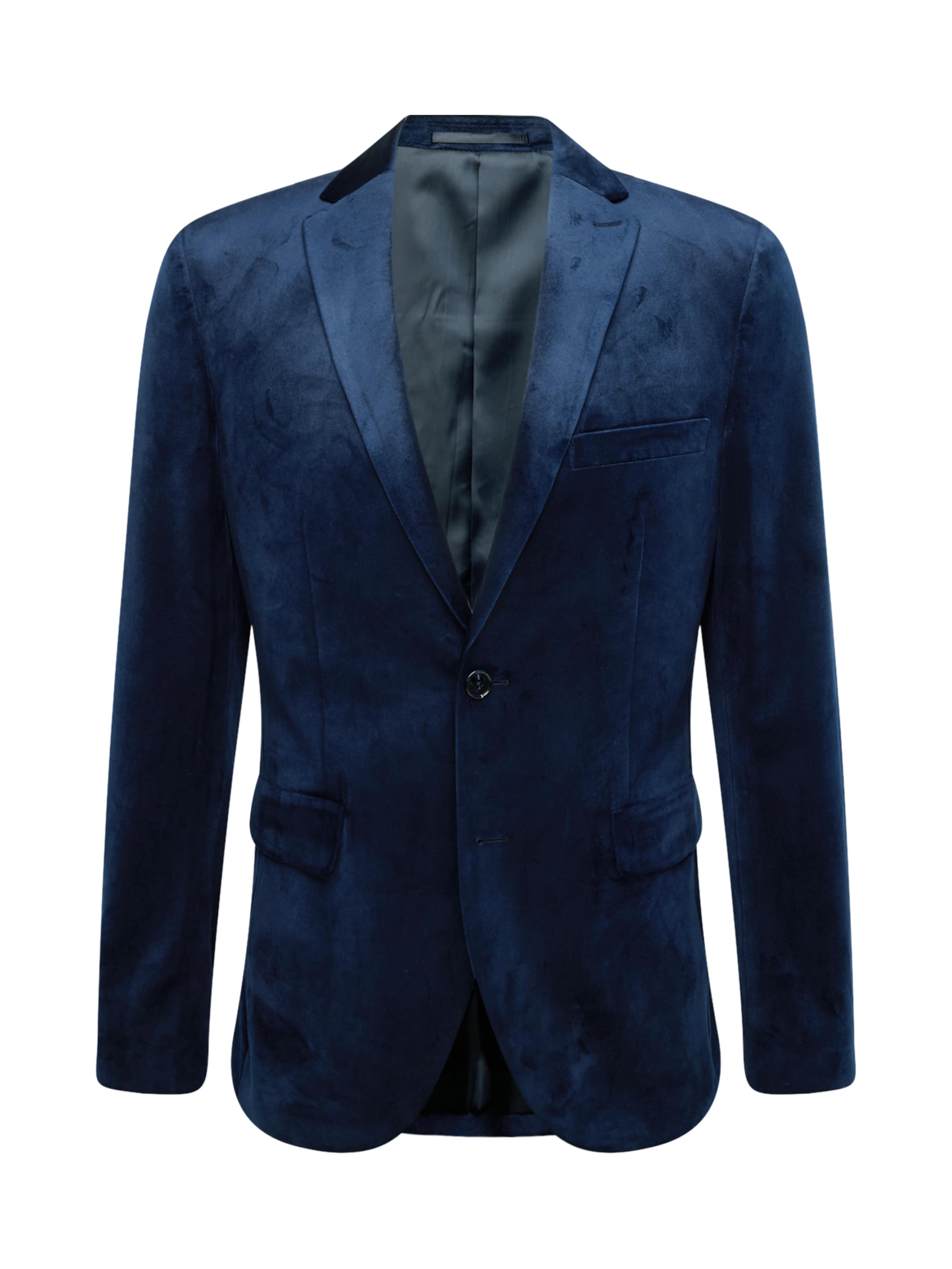 Slim fit Sacou 'George' de la Matinique pe albastru: față