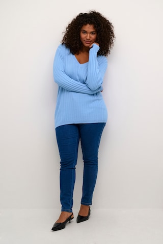KAFFE CURVE Sweater 'lona' in Blue