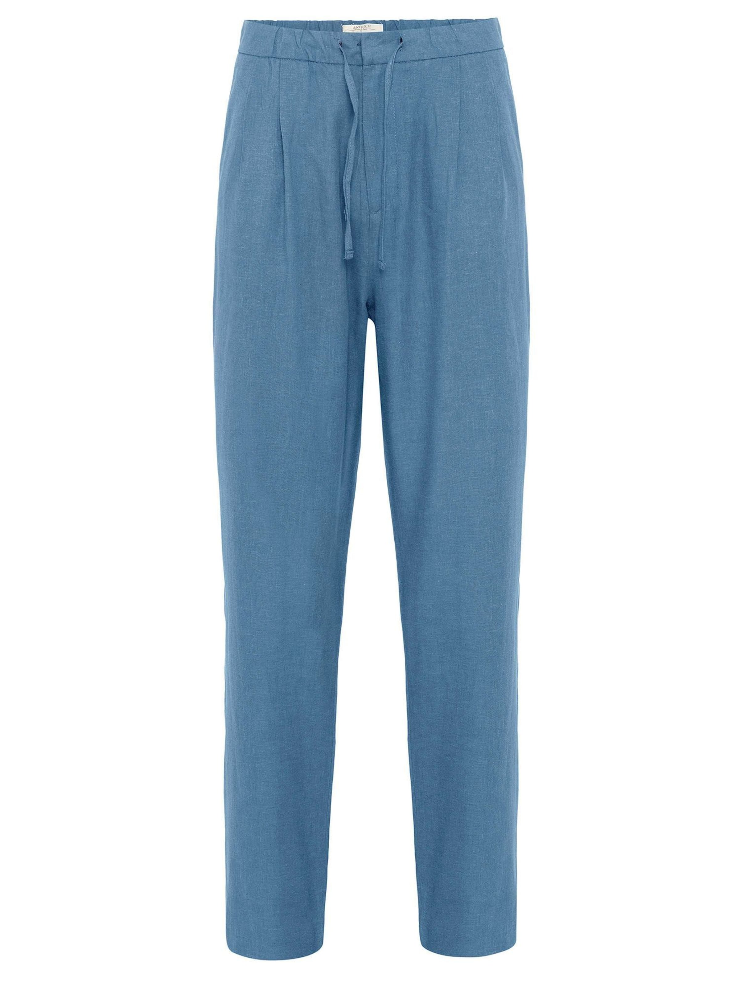 Antioch Брюки со складками в Синий: спереди