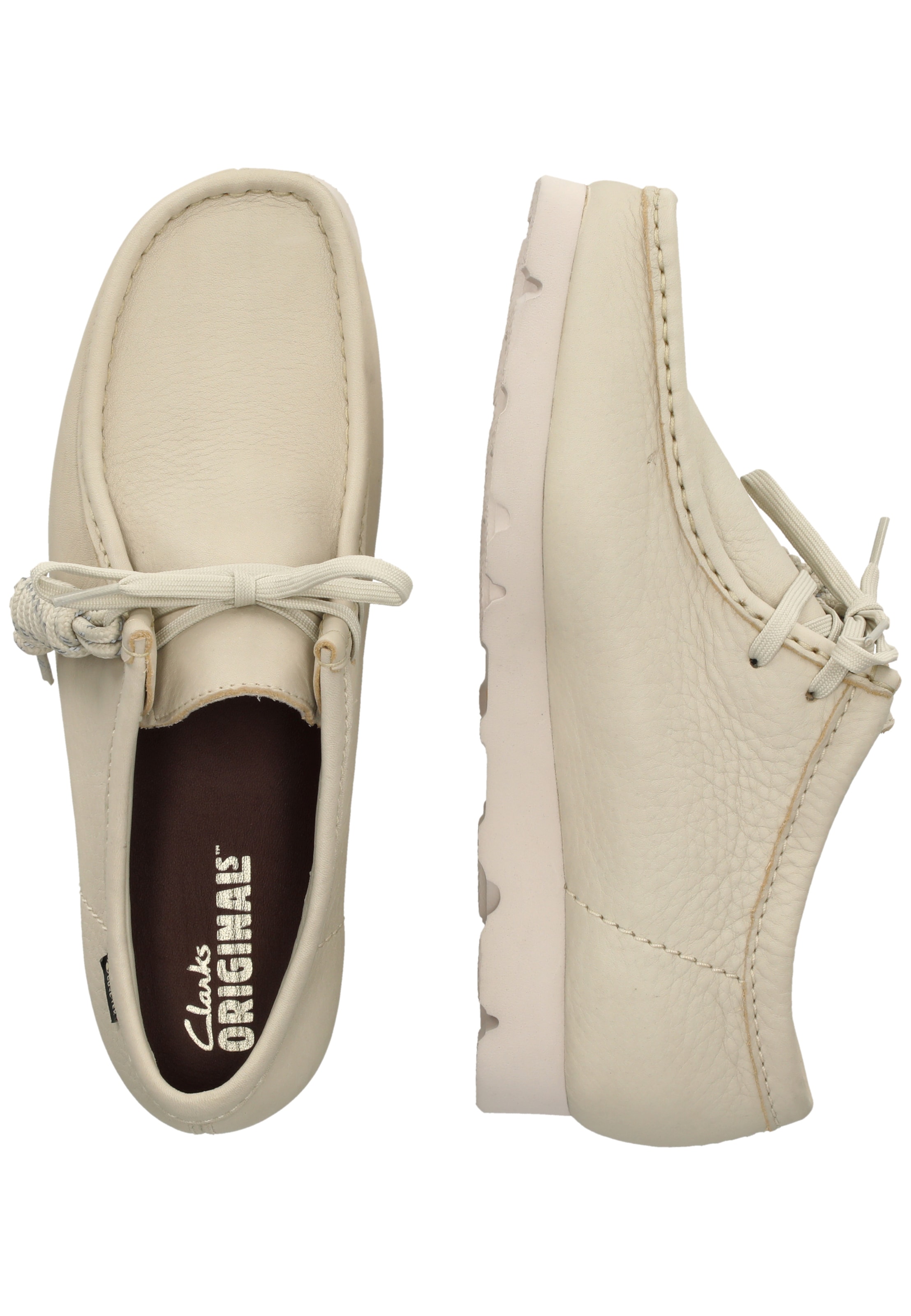 CLARKS Lace-up shoe 'Wallebee' in Beige