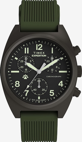 Montre à affichage analogique TIMEX en vert : devant