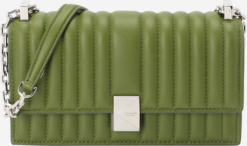 Geantă de umăr 'Deco Quilted Mini Flap Chain Crossbody' de la Kate Spade pe verde: față