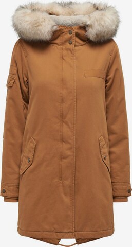 Parka mi-saison 'May' ONLY en marron : devant