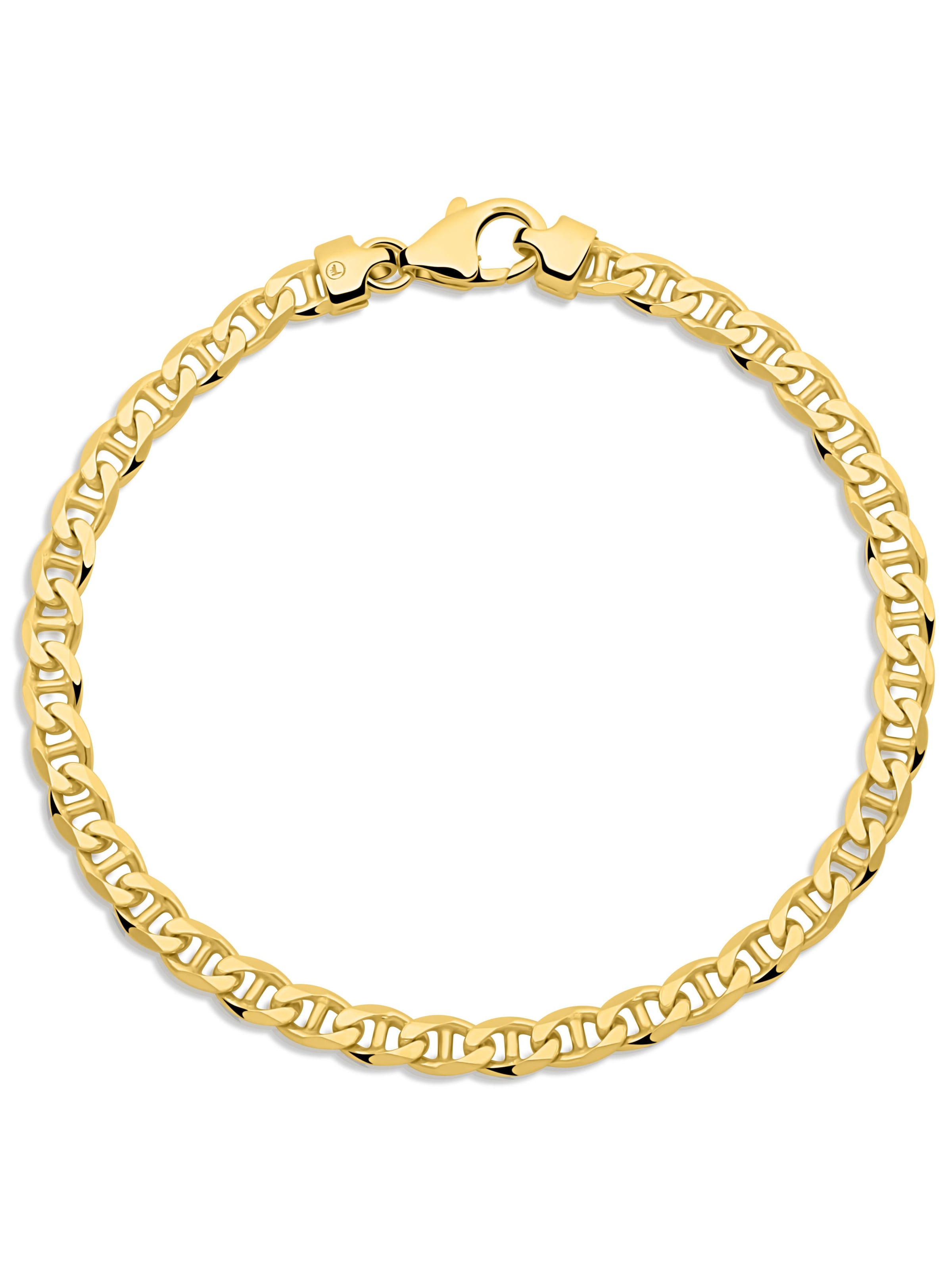 Tony Fein Armband 'Stegpanzer'‌‌‌‌‌‌‌‌ in Gold: Vorderseite