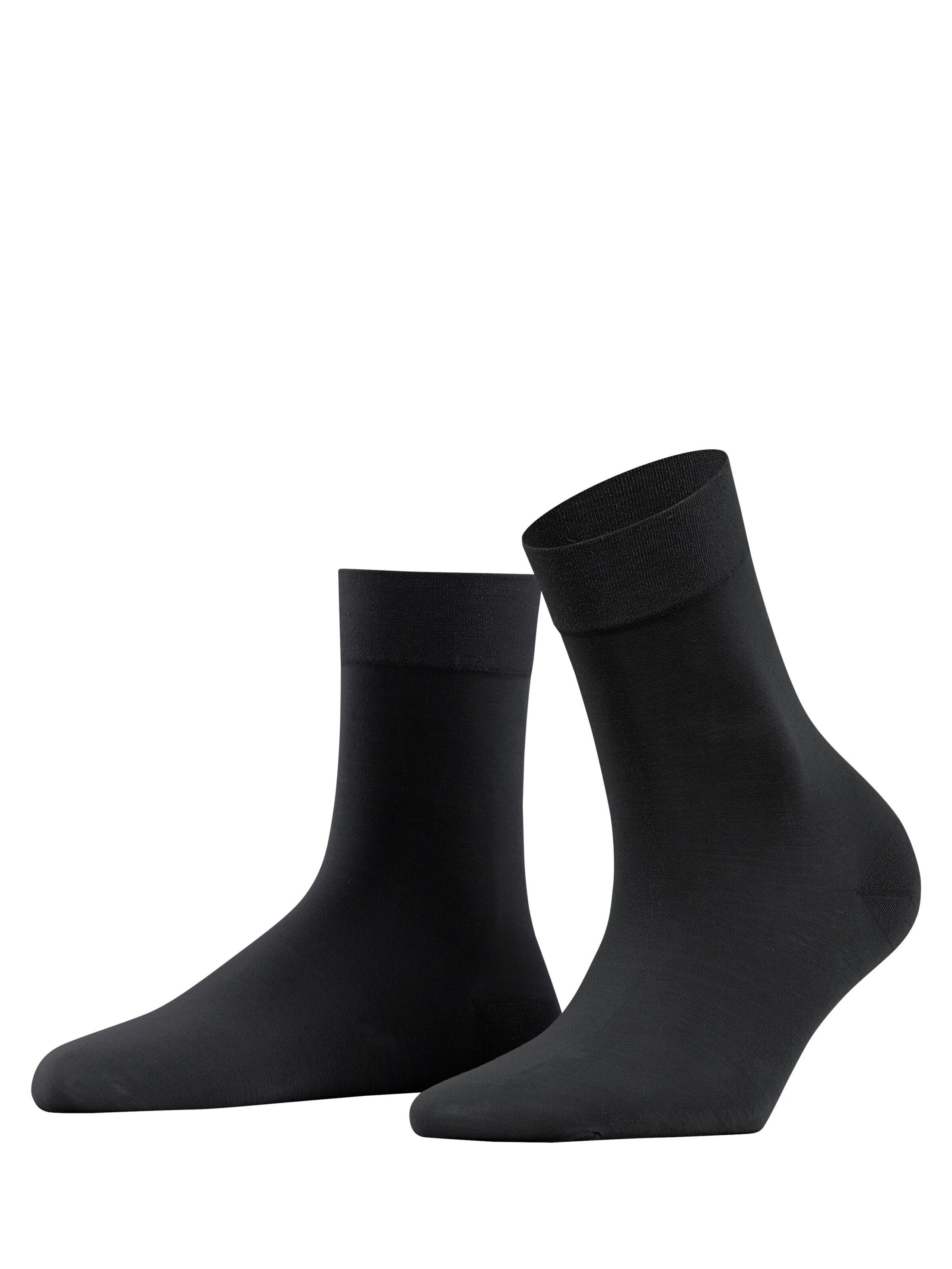 FALKE Socken 'Fine Softness'‌‌‌‌‌‌ in Schwarz: Vorderseite