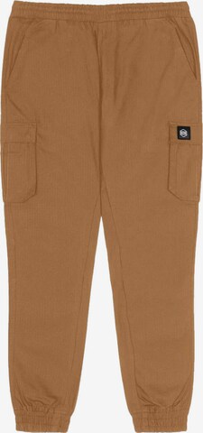 Effilé Pantalon cargo DOLLY NOIRE en marron : devant