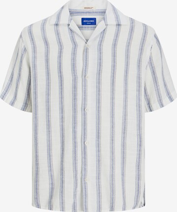 JACK & JONES Comfort fit Button Up Shirt 'Jornoto' in White: front