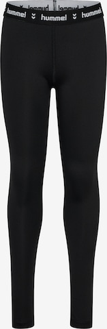 Hummel Skinny Workout Pants 'Pulse' in Black: front