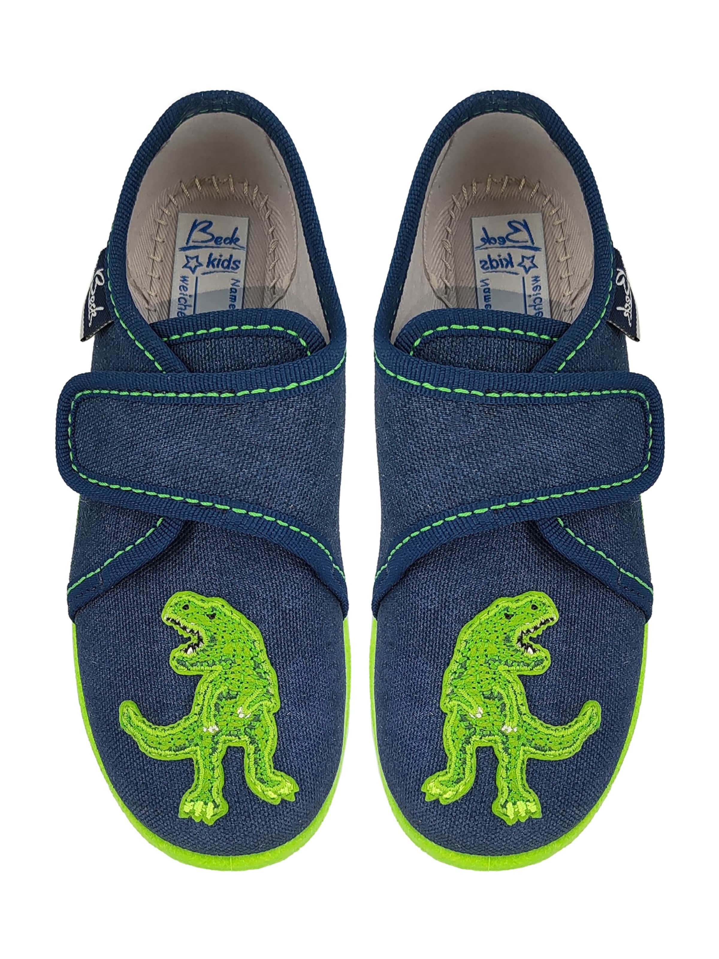 BECK Pantofle 'Creepy' – modrá