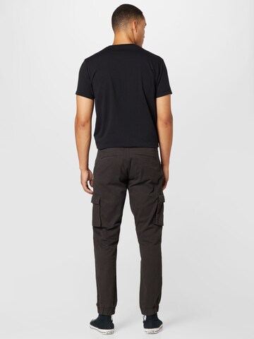 Only & Sons Tapered Cargo Pants 'Cam Stage' in Black