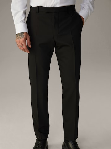 STRELLSON Slimfit Pantalon 'Madden' in Zwart: voorkant