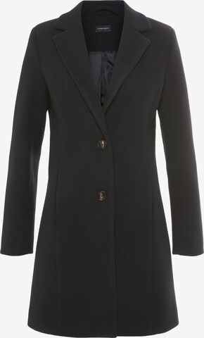 LAURA SCOTT Between-Seasons Coat in Black: front