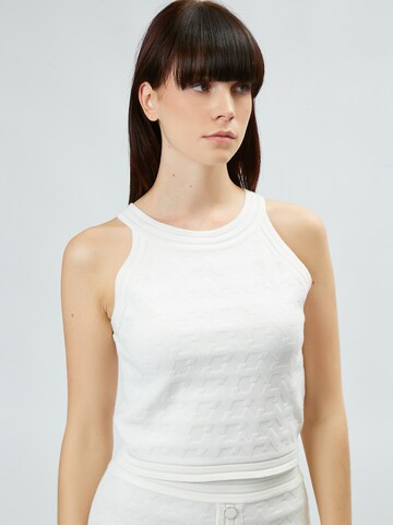 Tops en tricot Influencer en blanc : devant