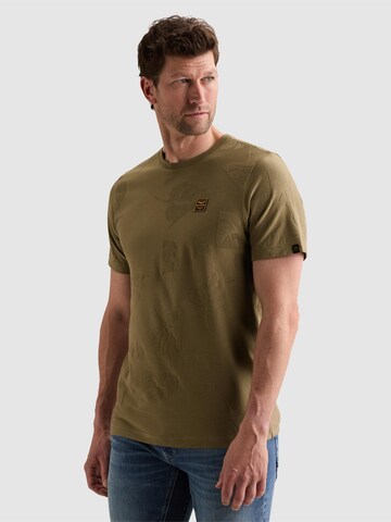 T-Shirt 'T-shirt with allover jacquard pattern' PME Legend en vert