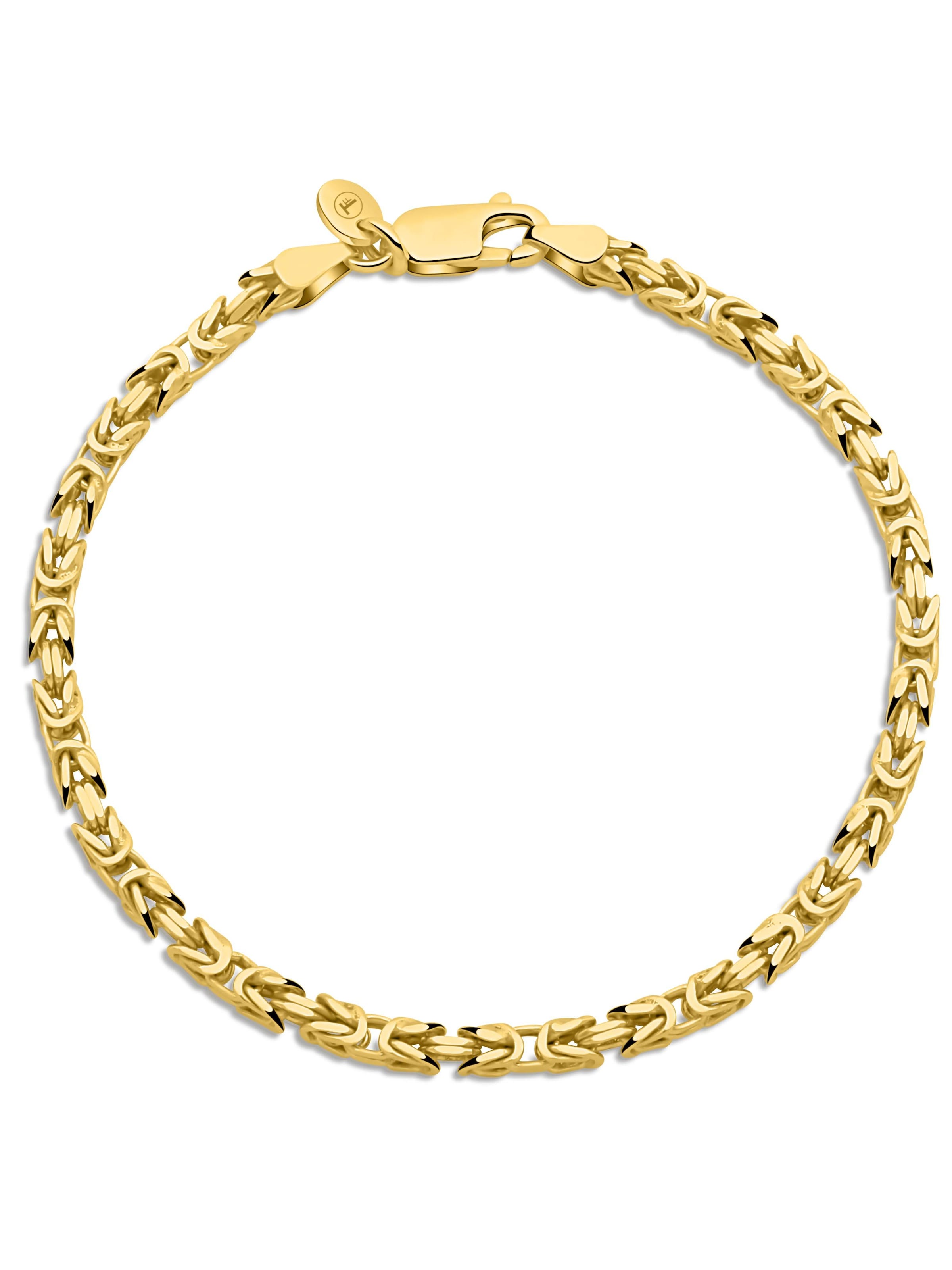 Tony Fein Armband 'König'‌‌‌‌‌ in Gold: Vorderseite