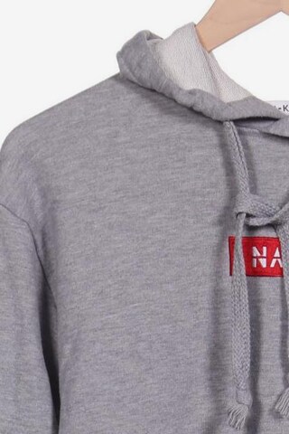NA-KD Sweatshirt & Zip-Up Hoodie in S in Grey