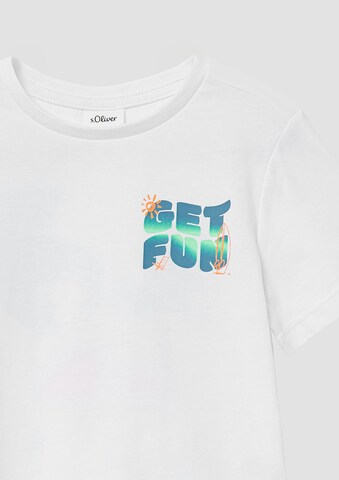 T-Shirt s.Oliver en blanc