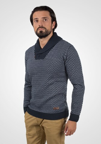 INDICODE JEANS Strickpullover 'Copent' in Blau: predná strana