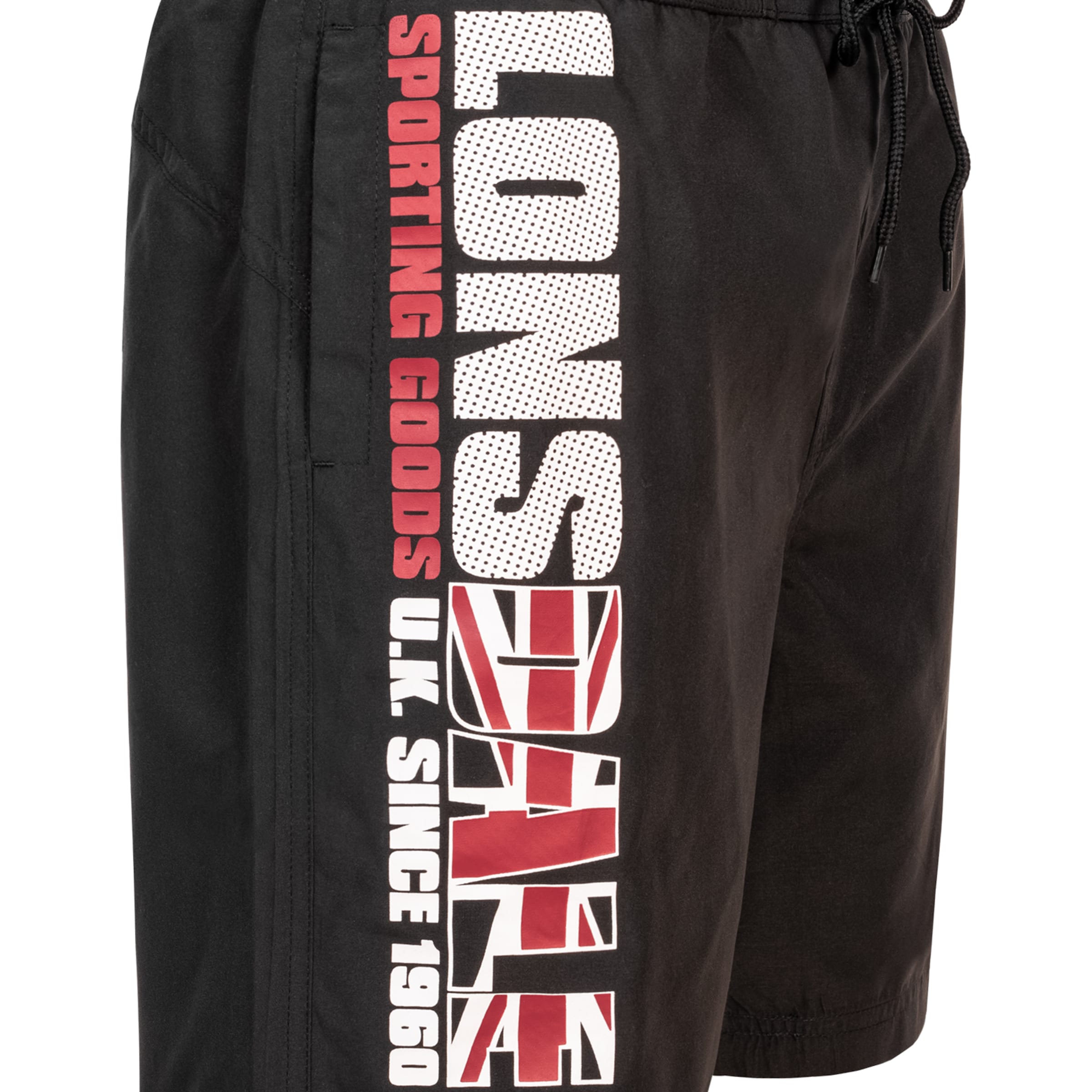 LONSDALE Uimashortsit 'Carnkie' värissä musta