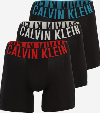 S dydžio Boxer trumpikės iš Calvin Klein Underwear, spalva – azuro spalva / raudona / juoda / balta, Prekių apžvalga